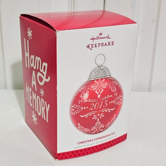 Hallmark Keepsake 2013 Christmas Commemorative Ornament #1 1st in Series Red Box - Picture 4 of 11